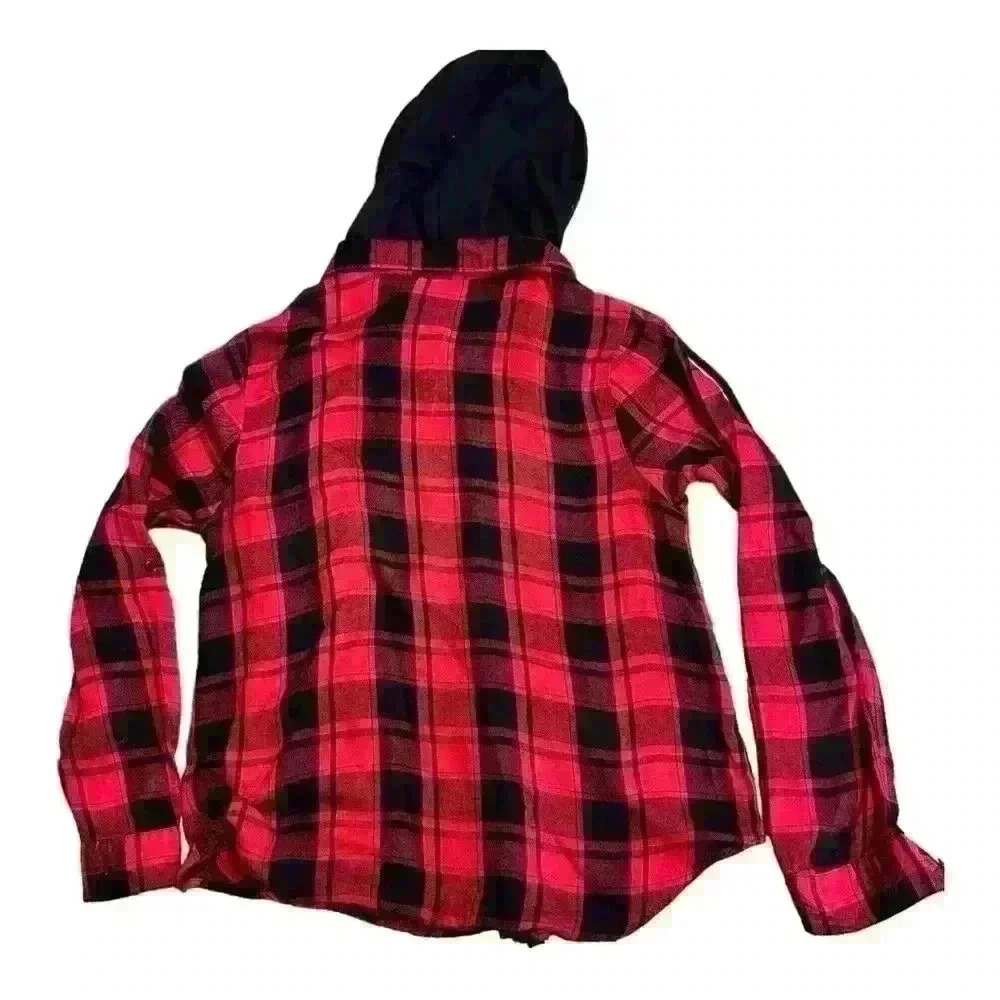 No Boundaries Women's Plaid Shirt size GIRLS XL (15-17) Great condition - Picture 5 of 7